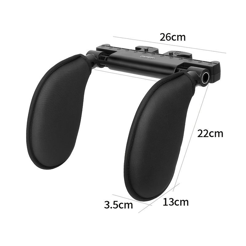 360° Adjustable Car Headrest with Memory Foam, Ergonomic Neck Support Pillow with Side Wings, Sleeping Travel Cushion for Most Vehicles