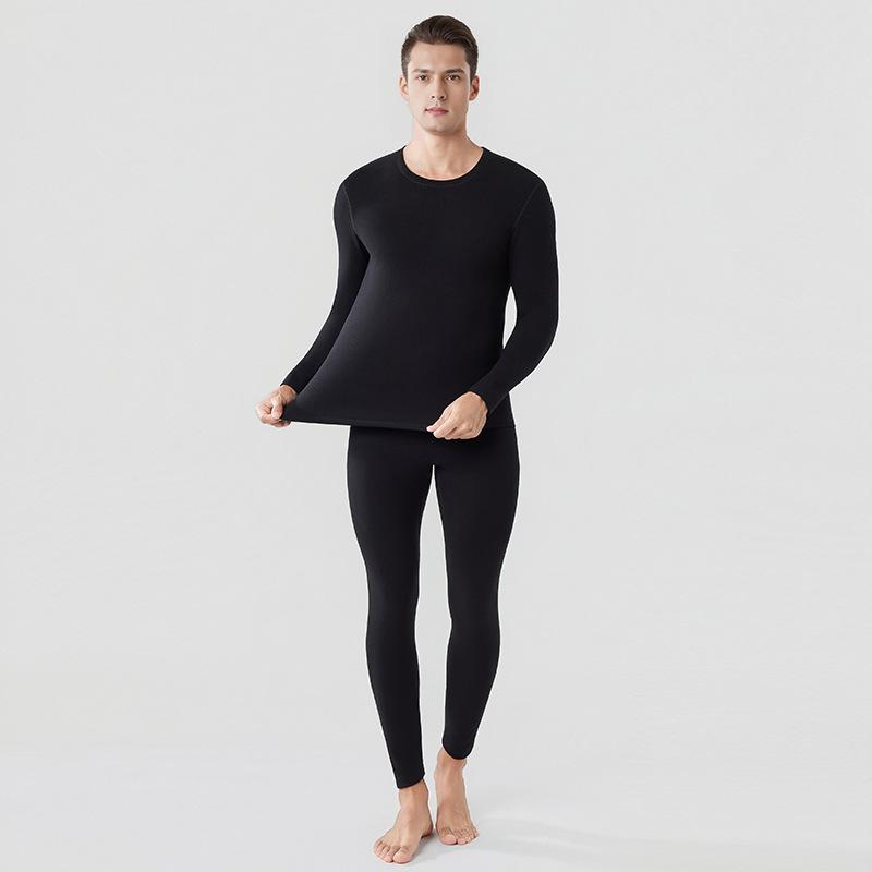 Autumn and winter German velvet thermal underwear women's suit antibacterial velvet thickened heating lead long johns