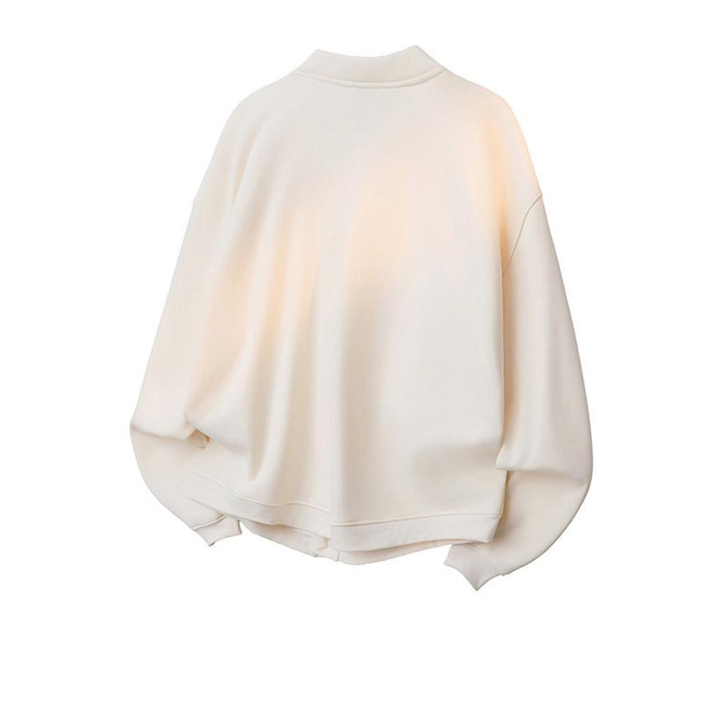 Men's High Street Loose Long-sleeved V-neck Hoodie Fashion Casual Lazy Cardigan Jacket