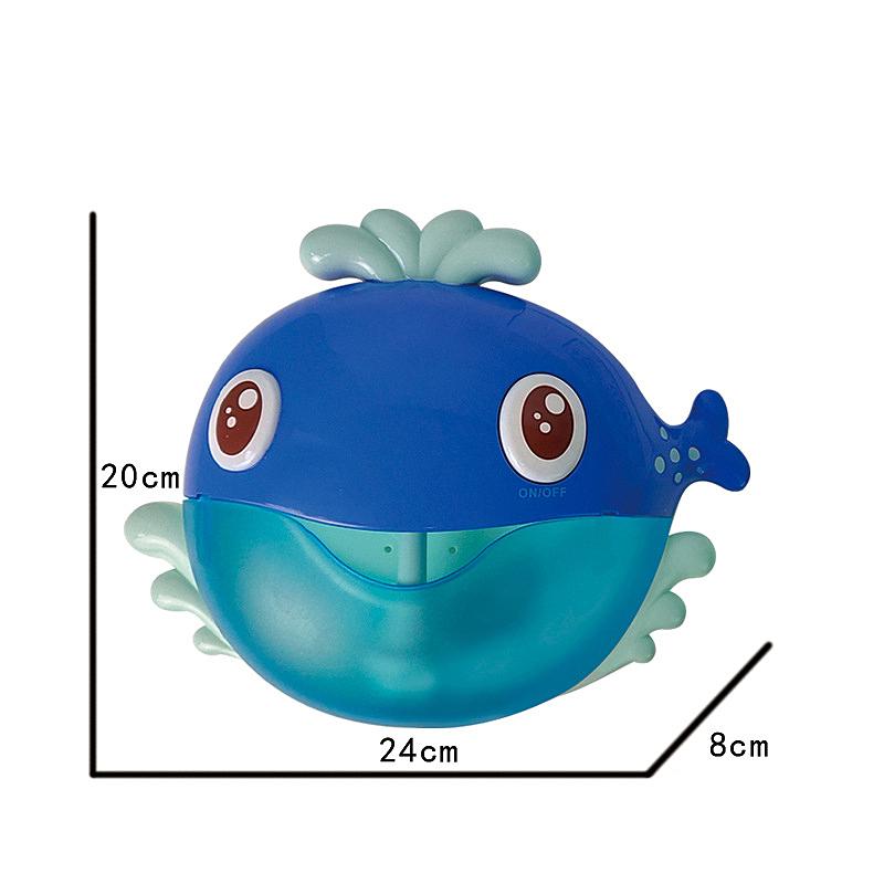 Musical Whale Bubble Maker Automated Spout Bubble Machine Bath Shower Kids Fun Toy Gift