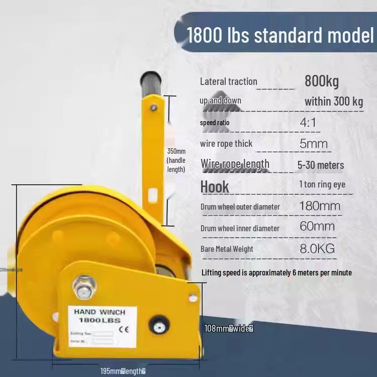 Obousměrný samoblokující ruční naviják: Kompaktní ruční kladkostroj a přenosný jeřáb