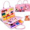 Soft Felt Learning Busy Board | Fine Motor Skills Development, Portable unfolds Design Style 1