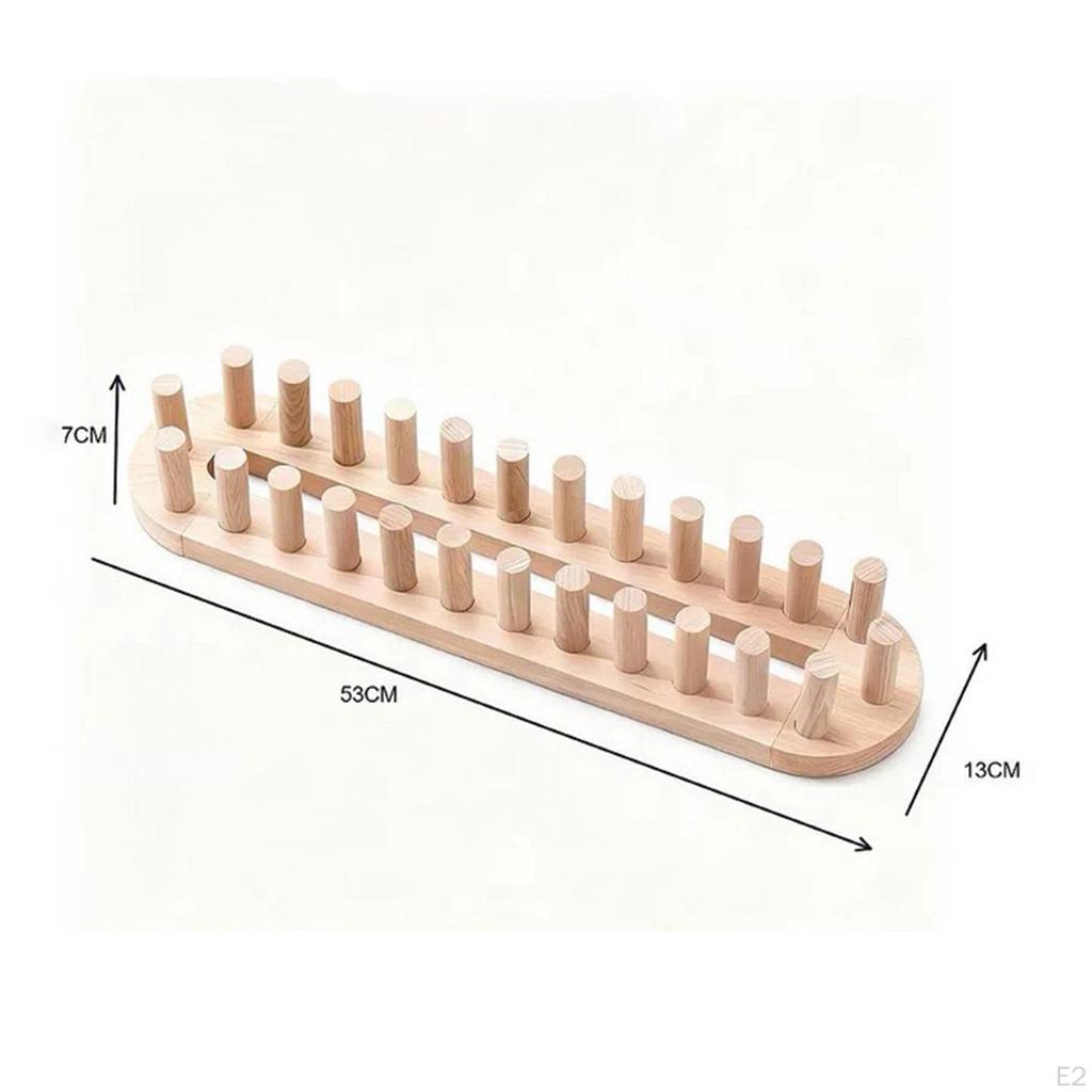 Drewniany krosno dziewiarskie do DIY koców szalików Profesjonalny Początkujący Eksperci Przenośny