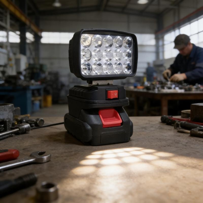 Energy Efficient LED Work Lamp With Stable Light Output To Minimize Power Consumption For Economical Tool Applications