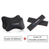 Car Seat Headrest Cover Neck Rest Pillow Seatbelt Shoulder Pad for Subaru Forester XV Outback Impreza STI WRX Legacy BRZ Tribeca Y14