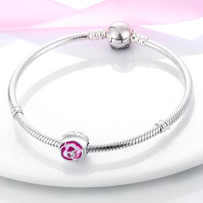 Silver Color Butterflies Four-leaf Clover Flowers Charm Beads Fit Original Brand Bracelet for Women Diy Jewelry Gift
