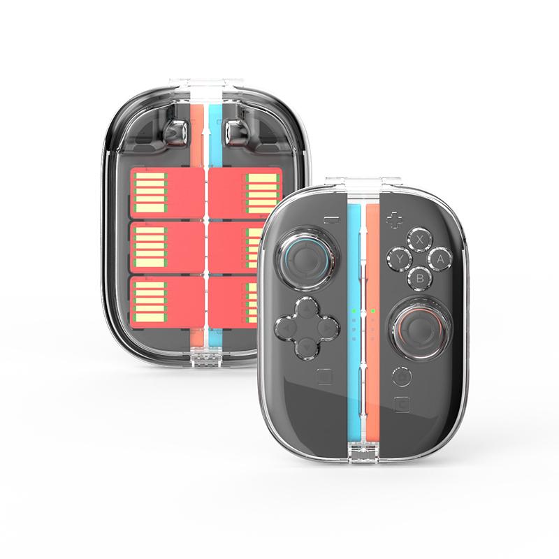 Estojo de Armazenamento Transparente Para Switch 2 Controles Joy-Cons Estojo Protetor Transparente À Prova de Poeira Para Switch 2 Caixa de Armazenamento de Cartões de Jogo