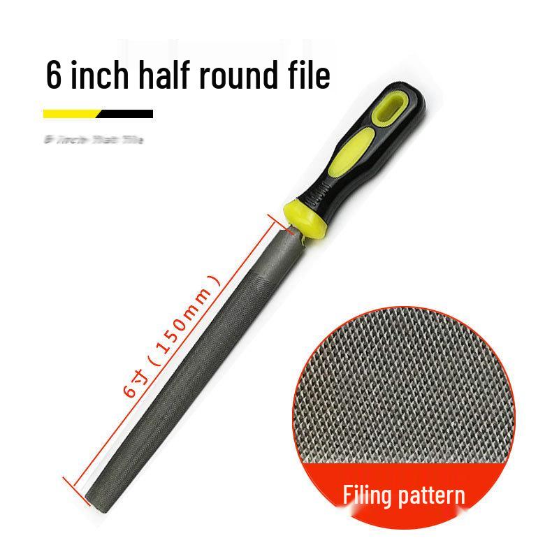 Fitter File Set: Flat, Half-Round, Round, Triangular, Square Files, Grinding Iron Block, Woodworking Tool