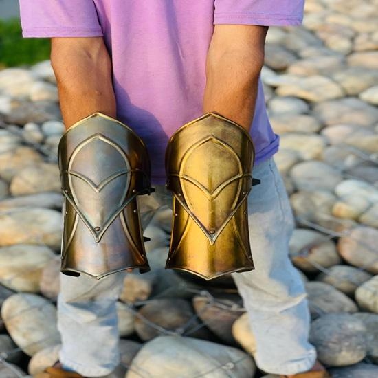 Hand Elbow Set Medieval Armor Hand Protector Knight Cosplay Halloween Costume Best Gift for Him