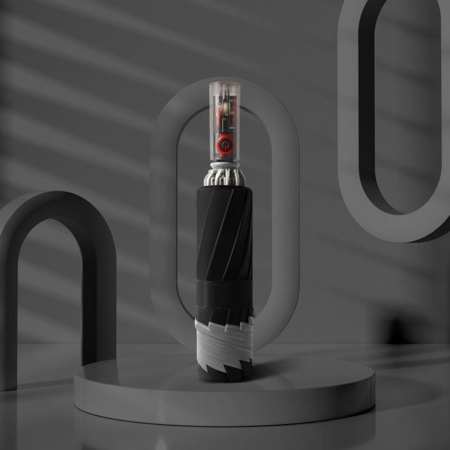 

Автоматический зонт с механической ручкой, высокотехнологичный зонт, обратный зонт с защитой от отскока и устойчивым приемом зонтов