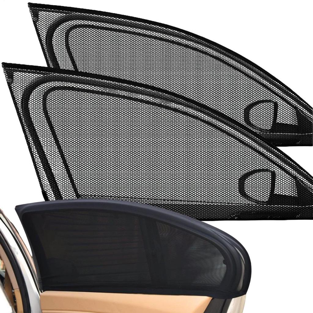 Car Screen Door, Window Net, Front Door, Rear Door, Insect Repellent Net, Set of
