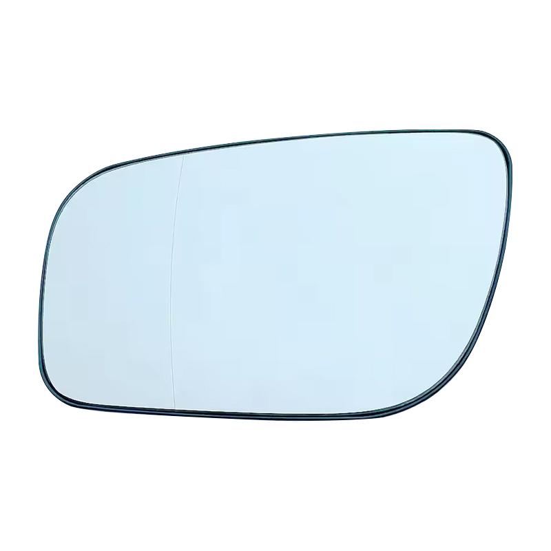 Glass rear view mirror with heating