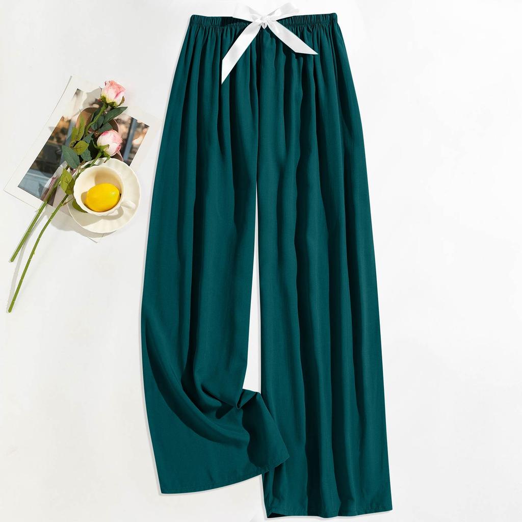 Women's Casual Fashion Sleep Pants Loungewear Pants Wearable As Outerwear High-Waisted Pants