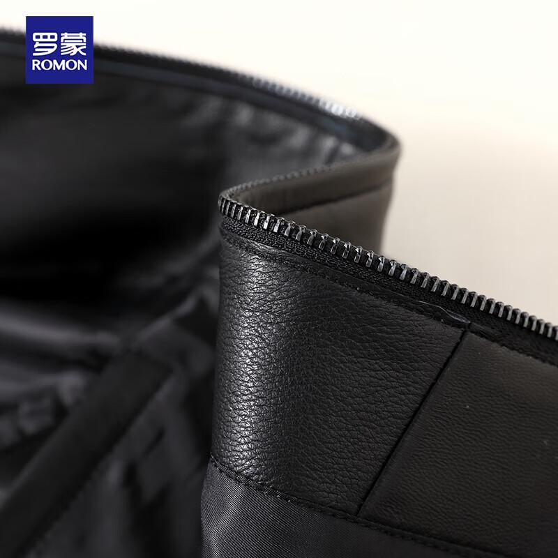 Romon Men's Genuine Sheepskin Leather Jacket