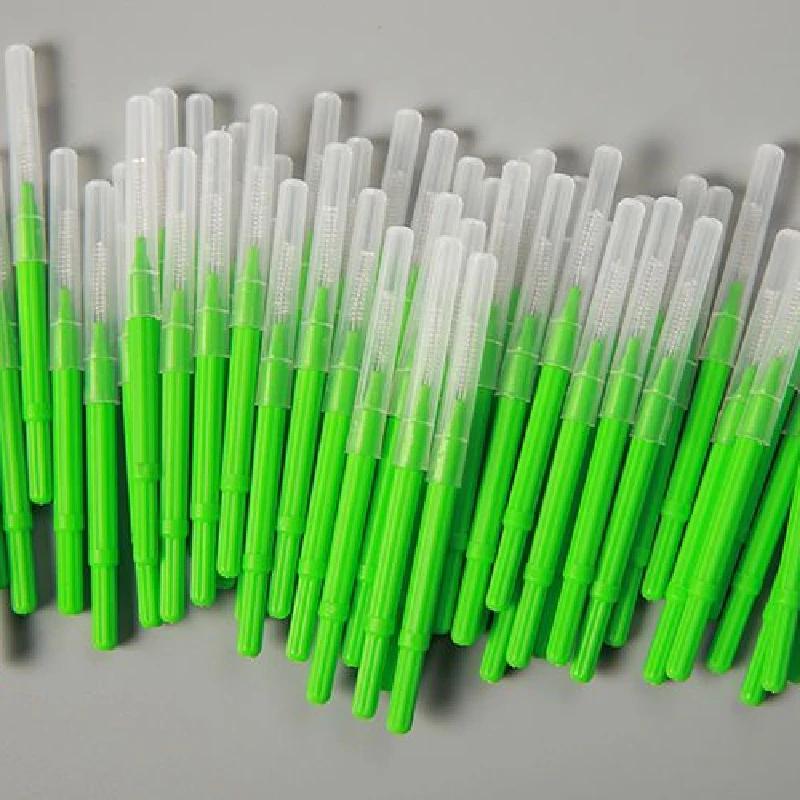 100Pcs I Type Interdental Brushes Teeth Cleaner Orthodontic Dental Tooth Brush Oral Hygiene Tool for Healthy Teeth