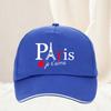 Paris Eiffelturm Ich Liebe Dich Verstellbare Baseballkappe Polyester Lässig Outdoor Reise Unisex Erwachsenen Reisehüte