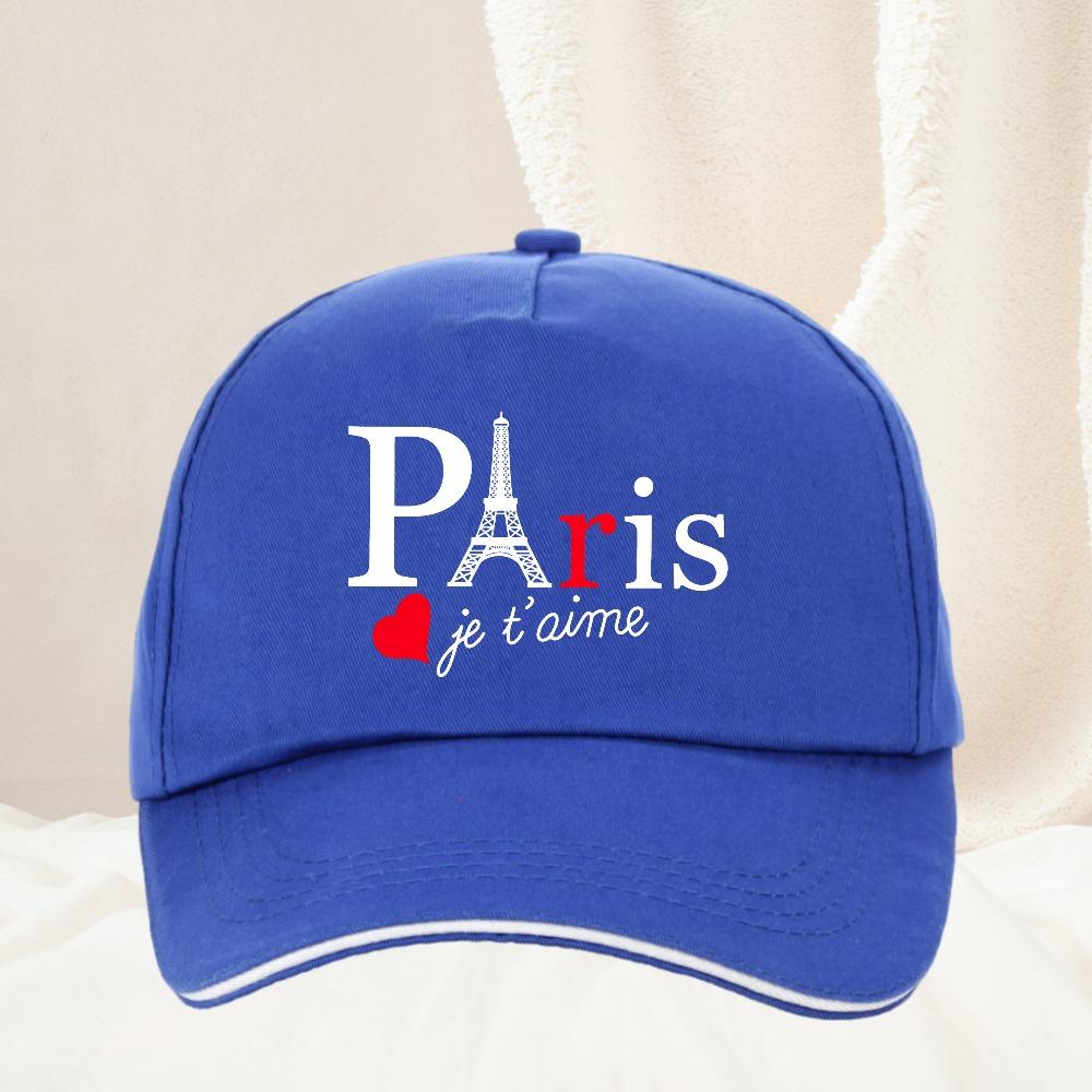 Paris Eiffelturm Ich Liebe Dich Verstellbare Baseballkappe Polyester Lässig Outdoor Reise Unisex Erwachsenen Reisehüte