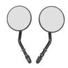 Pair Motorcycle Rearview Mirror Round Retro 8mm Screw Universal Replacement for Rocker C 2008‑2009