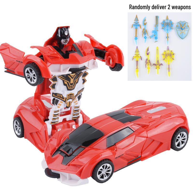 Children's Transforming Robot Car Toy - Educational Gift for Kindergarten