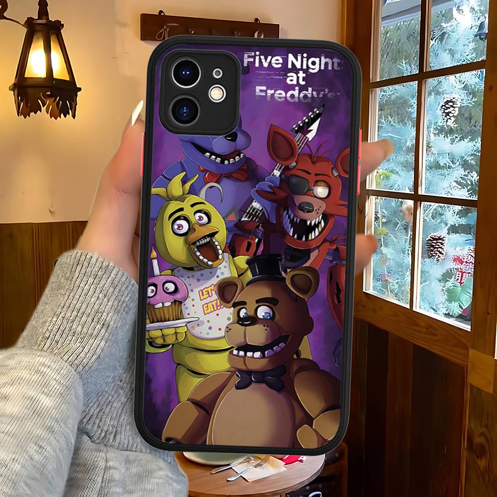 

Game F-Five N-Nights At F-FreddyS For IPhone 15 16 Pro Max 11 12 13 14 XS XR X Plus 16E Matte Translucent Phone Cover iphone 11pro