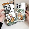 Cartoon Fat Tiger Funny Soft Phone Case for iPhone 15 16 17 Pro Max 17Air 16E 14 Plus 13 12 Mini Shockproof Cover Back Shell