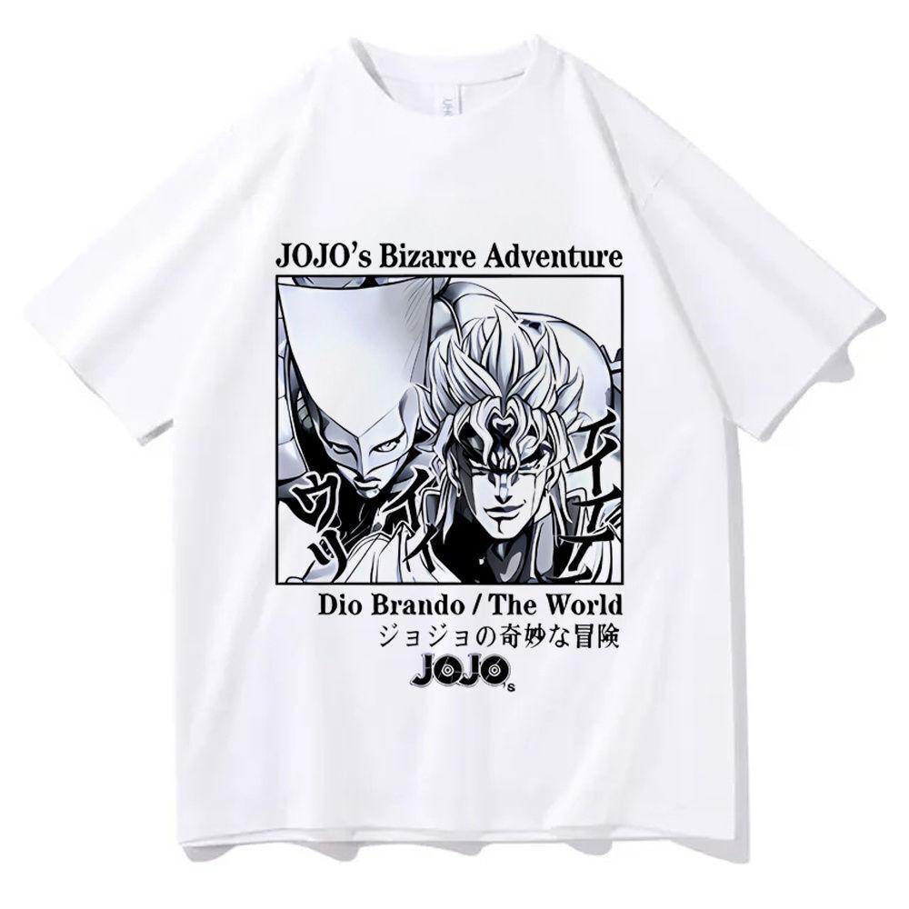 Jojo Bizarre Adventure T Shirt Teen Colorful 80s Grunge Korean Clothes T Shirt Korean Clothes University Y2k Classic Anime Tops