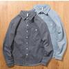 Herren Amerikanisches Retro Streifen Denim Hemd - Trendige Langarmjacke für Frühling & Herbst