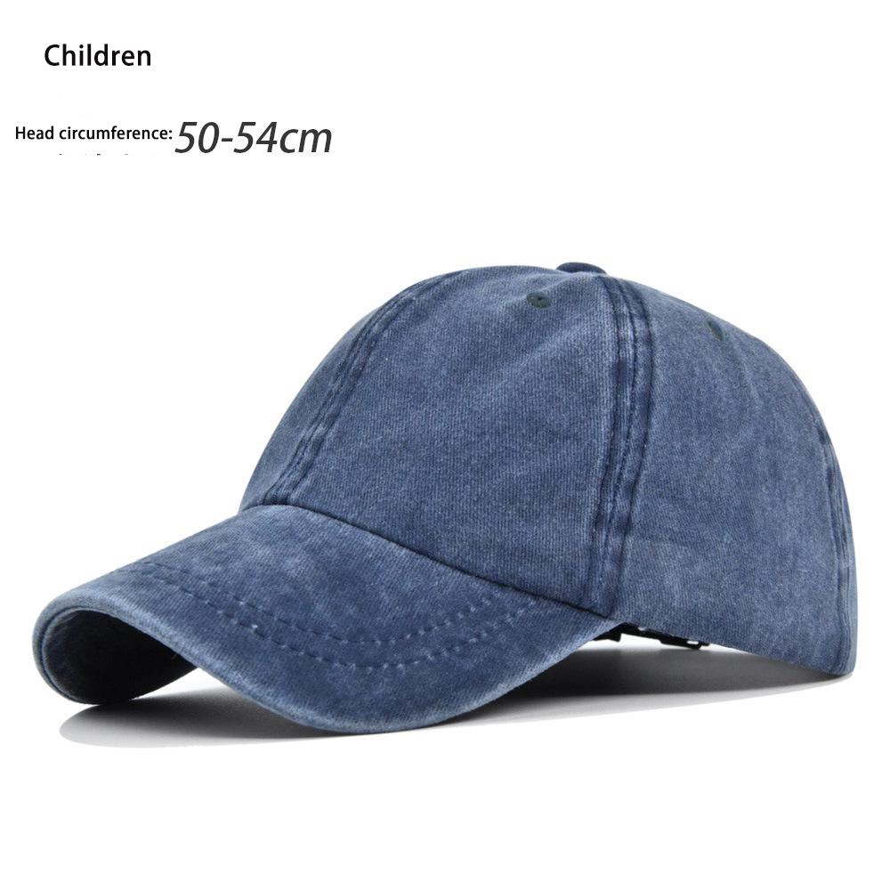 New Solid Children Summer Cap Women Ponytail Baseball Cap Hats Men Baseball Cap Cotton Outdoor Simple Vintage Visor Casual Cap