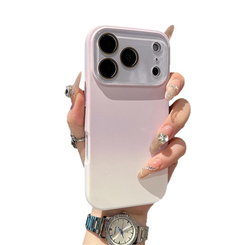 iPhone 17 Pro Max Liquid Silicone Gradient Case with 16-Lens Film Cover
