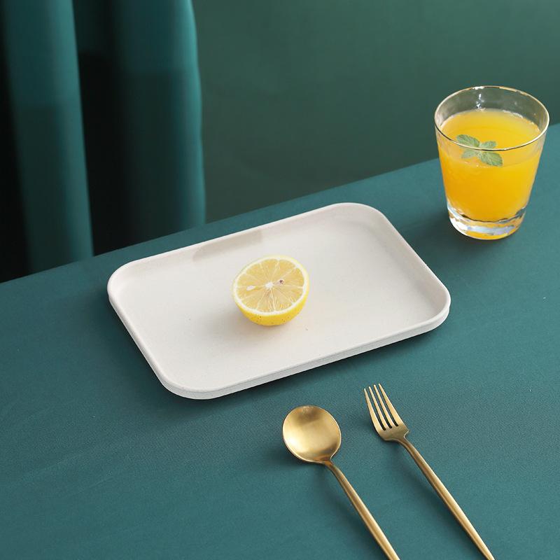Tea Tray Living Room Cup Tea Cup Tray Household Rectangular Water Cup Tea Cup Tray Fruit Tray Nordic Plastic