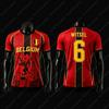 Maglie/T-shirt da tifoso della Nazionale del Belgio 2026—De Bruyne #7 Trossard #10 Lukaku #9: Top Sportivi e Casual per Bambini, Adulti e Unisex