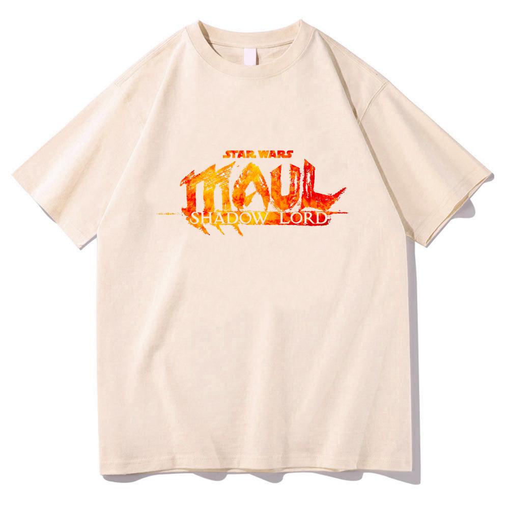 

Star Wars Maul Shadow Lord Logo T Shirts Unisex Comfortable Cotton Tees Fashion Pattern Clothing Casual High Street Clothes M пісочний