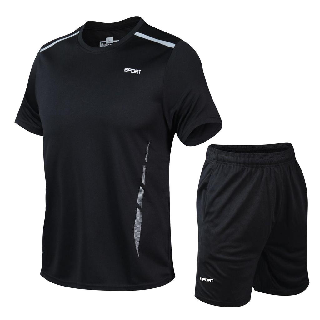 Men's 2026 Summer Loose Fit Quick-Dry Sports Two-Piece Set