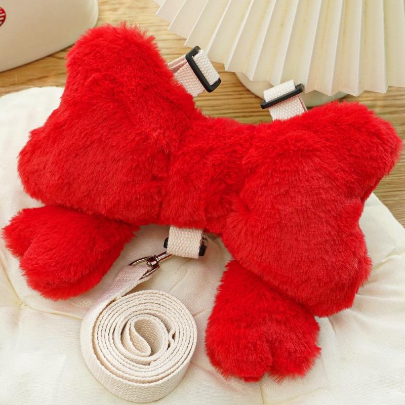 Pet Bow, Chest and Back Strap, Leash, Dog Walking Rope, Dog and Cat Going Out Chest and Back Cat Supplies, Collar