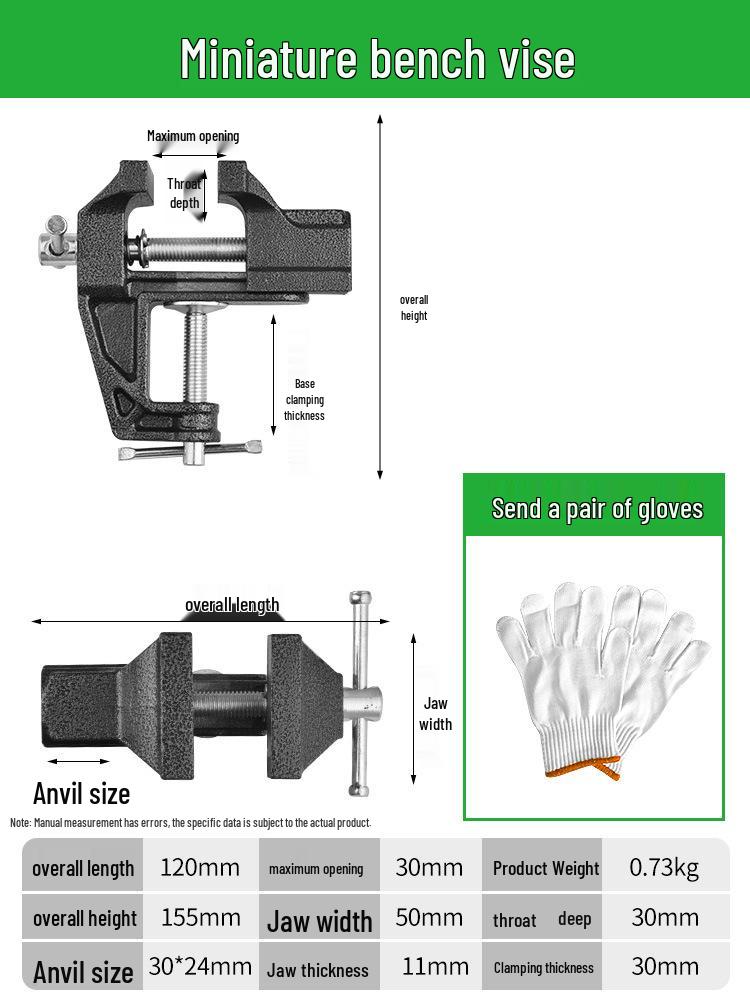 Baolian Multifunctional Mini Vise for Household and Woodworking
