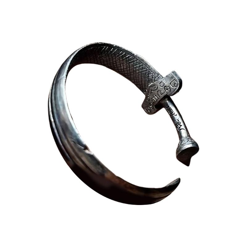 

Handmade Antique Open Cuff Bangle Bracelet Copper Adjustable Vintage Jewelry Gift For Women Men 1