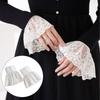 Floral Sleeve Cuffs Detachable Sweater Decoration Fashion Fake Cuff  Autumn Winter