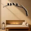 1pc Birds Branches Metal Wall Art Nature Inspired Home Decor Housewarming Birthday Valentine Family Gift