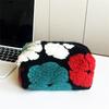 Handgehaltene Reise-Kosmetiktasche aus weichem Material Gestreiftes Design Große Kapazität Make-up-Tasche Texturiert Tragbar Kulturtasche Für Studenten