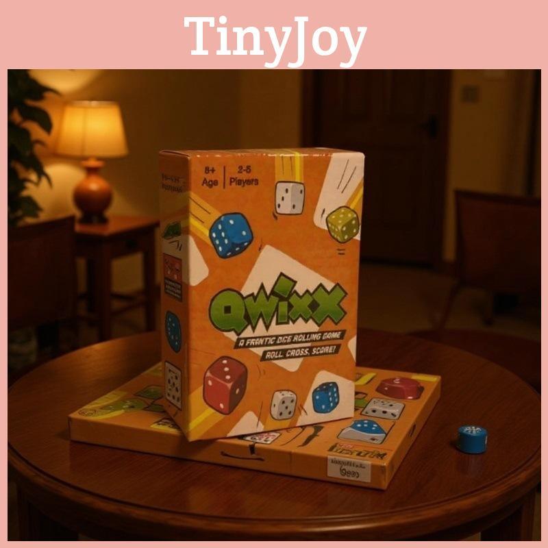 Qwixx Family Game With Cardboard Materials For Interactive Party Fun