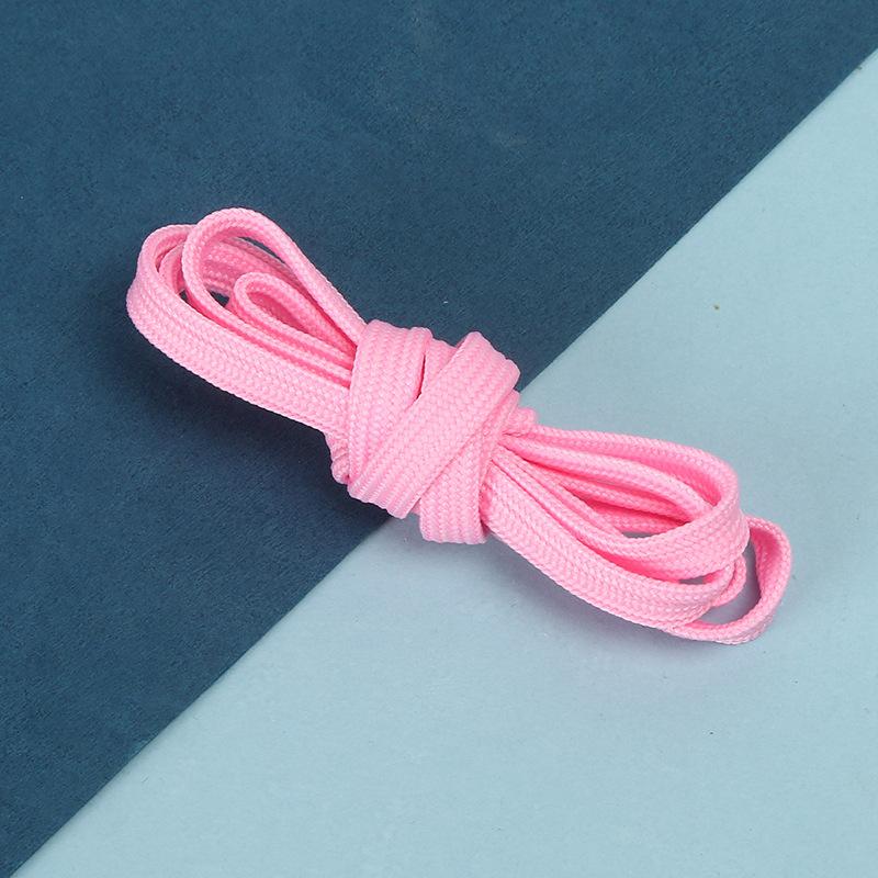 Durable Polyester Flat Shoelaces for Casual Shoes and Sneakers - Set of 2 Pairs In Multiple Solid Colors