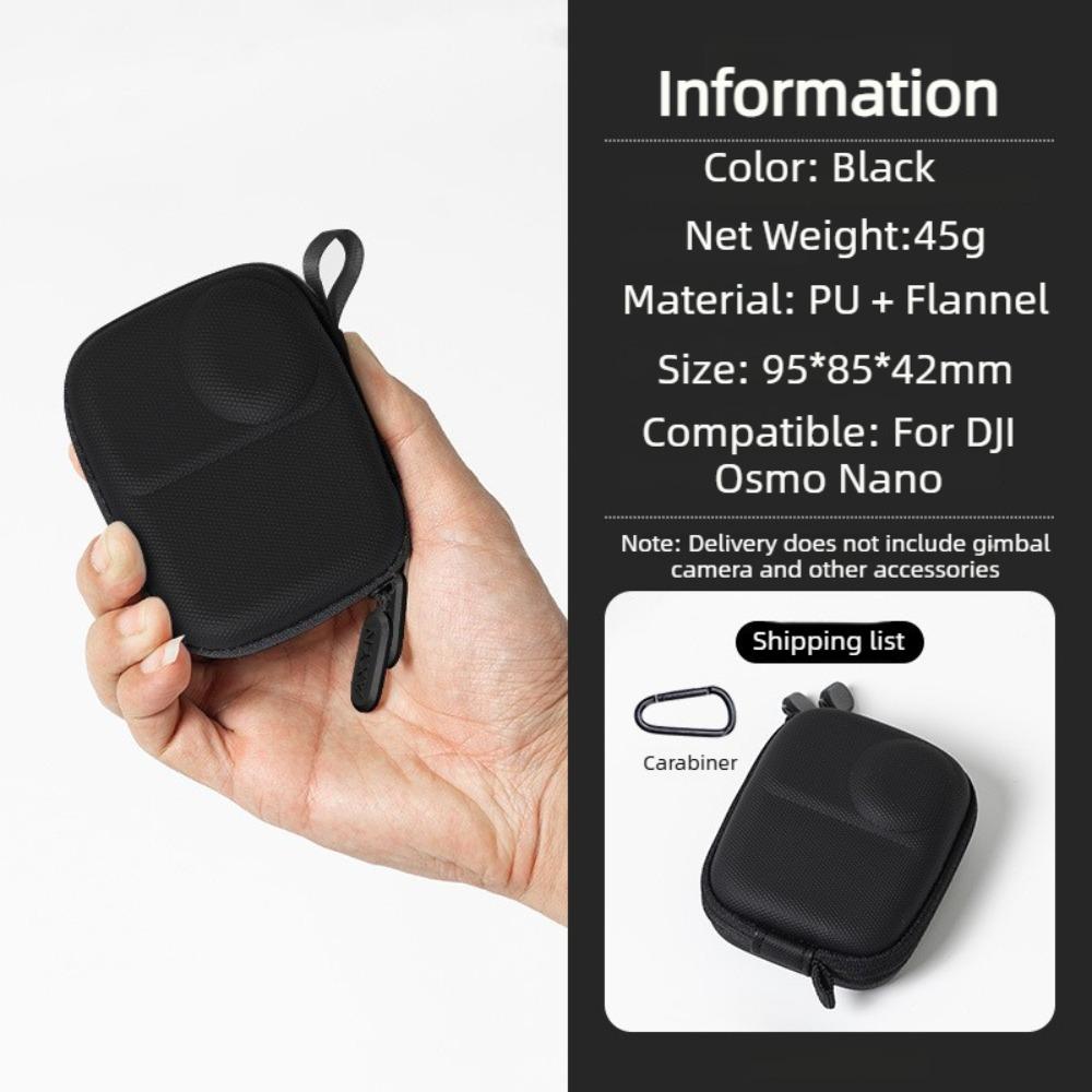 For DJI Action Osmo Nano Mini Storage Case Body Bag PU Velvet Thumb Camera Portable Bag Travel Carrying Box For DJI Osmo Nano