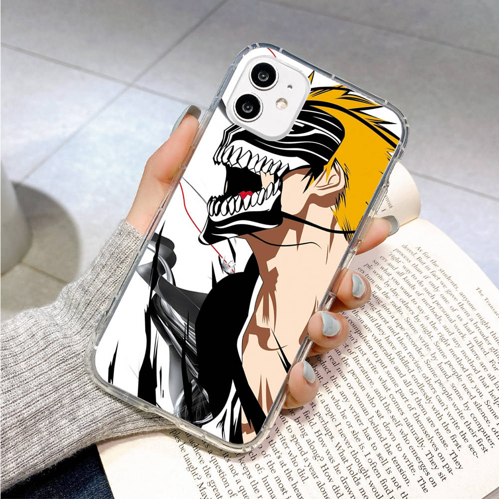 Case for Samsung A04 A14 A23 A34 A54 M23 M33 M52 M53 Realme 10 9 C30S C35 C55 VIVO Y02S Y21 Y51 X80 Pro Transparent Cover WI56 Anime Bleach