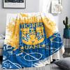 1PC Tigres UANL Print Flannel Blanket, High quality Comfortable for All Seasons, Home Decor, Warmth and Comfort, Perfect for Christmas Gifts219