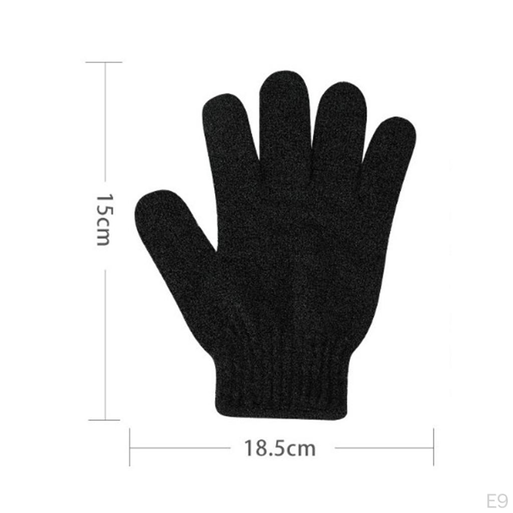 3 Pair Nylon Bath Shower Exfoliating Scrubber Gloves For