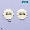 2Pcs Adhesive Metal Phone Charm Holder Smooth Edge Sticky Pendant Hook Finger Ring Grip for  Android Phone Case