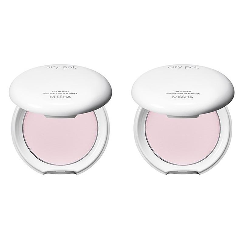 

MISSHA Airy Pot Пакт (Полупрозрачный/Мятный/Розовый) 5g (12 вариантов) Pink x 2PCS