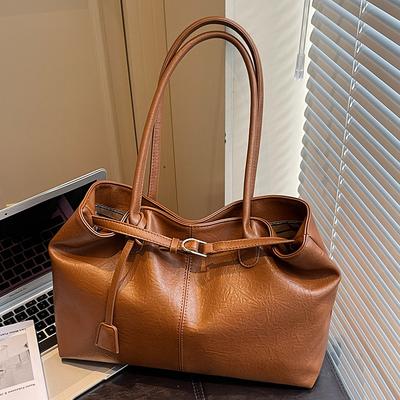 Retro Fashion Tote Bag Women's 2025 Autumn New Large-capacity Bag Casual Shoulder Bag High-value Underarm Bag