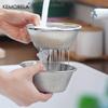 2 In 1 Stainless Steel Strainers with Micro-Perforated Mesh Dishwasher Safe Easy-Clean Design for Washing Vegetables Fruits Rice