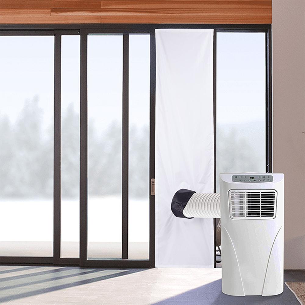 Guarnizione Finestra con Blocco d'Aria per Condizionatore 3m/4m Telo Flessibile Piastra Sigillante Guarnizione Finestra con Cerniera Sistemi e Componenti HVAC